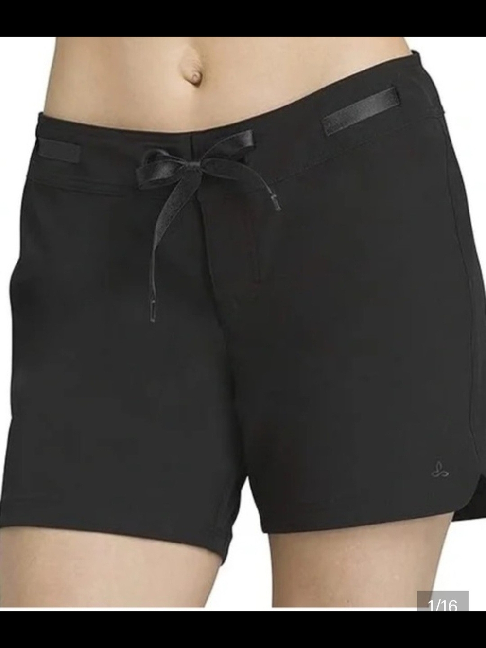 ​prAna Olivia Boardshorts Black Quick Dry Active Swim Shorts - Women's M
